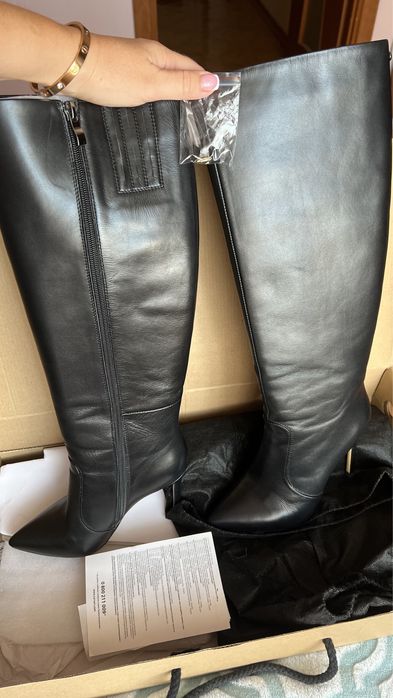 Сапоги кожаные Carvari, ботинки.