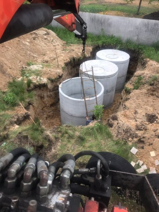 Септик, яма| Каналізація| Бетонні кільця| бетонные кольца, канализация