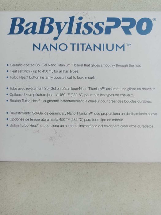 Профессиональная плойка BaBylissPro Nano Titanium BNT125TB 19-32 мм
