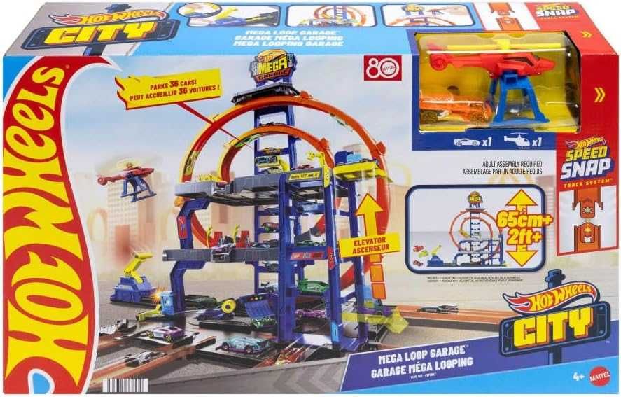 hot wheels Mega Loop Garage трек гараж хот