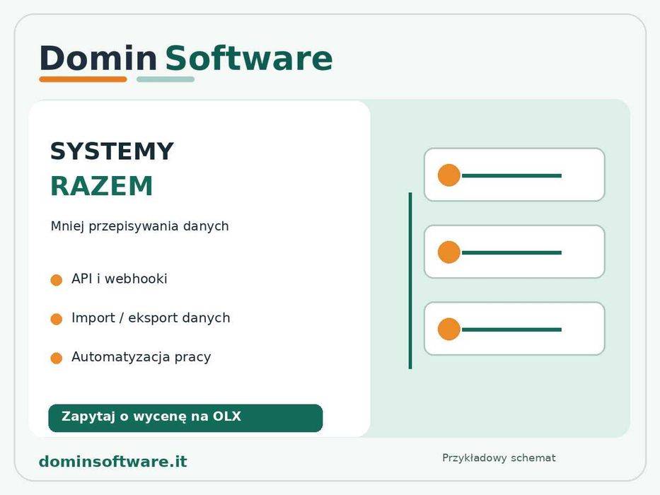 Integracje API i automatyzacja | sklepy, CRM, magazyn, Excel