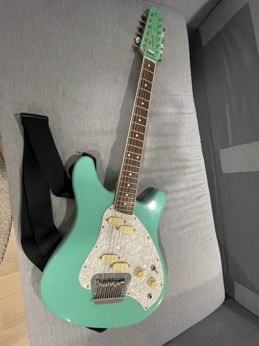 Guitarra eléctrica 12 cordas Squier Venus XII Japan Mint Green (Rara)