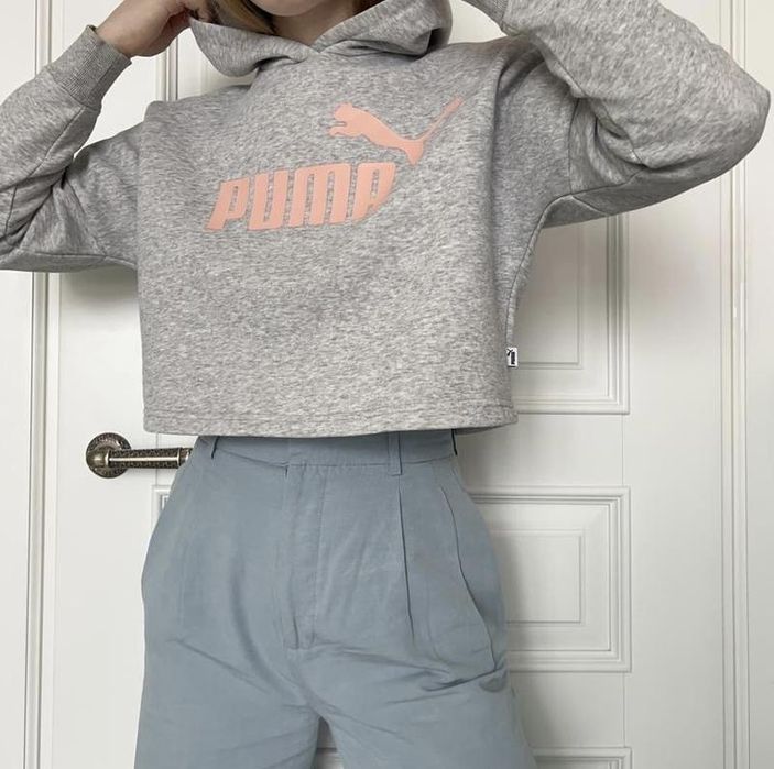 худи кофта пума puma детская 128 см топ оверсайз 7 8 9 10 лет