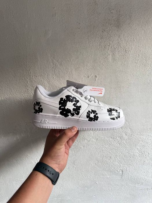 Кросівки жіночі та чоловічі Nike Air Force 1 Low Denim White