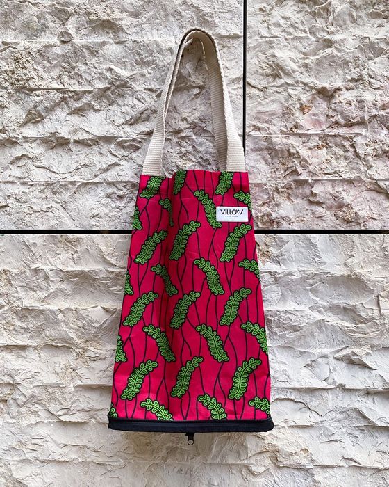 Tote bags dobráveis - tecidos africanos