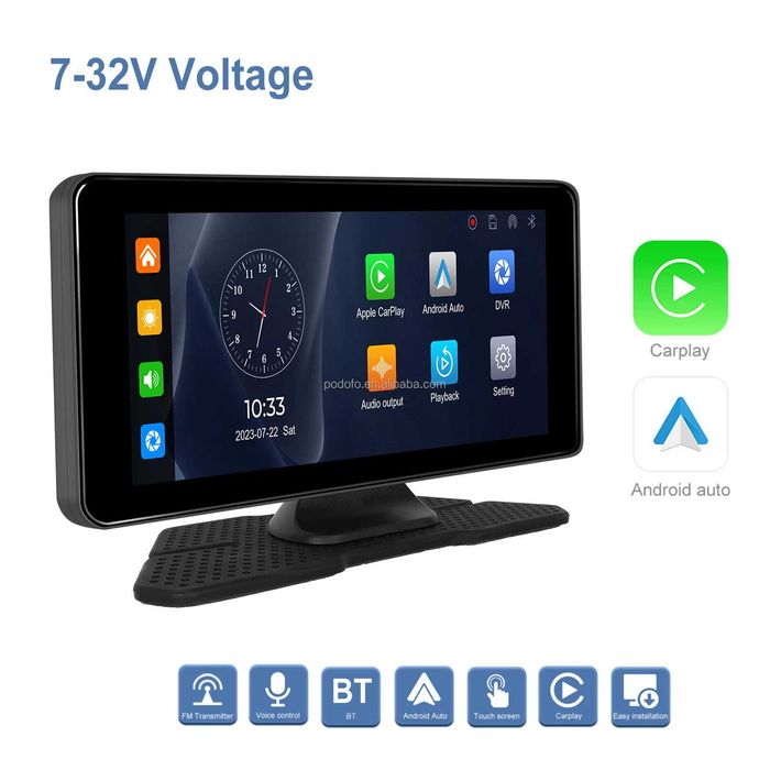 ECRÃ Portátil 7" HD | CARPLAY & ANDROID AUTO sem fios | Camara HD NOVO