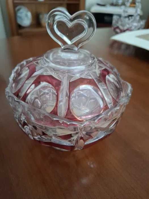 Boleira de cristal vintage