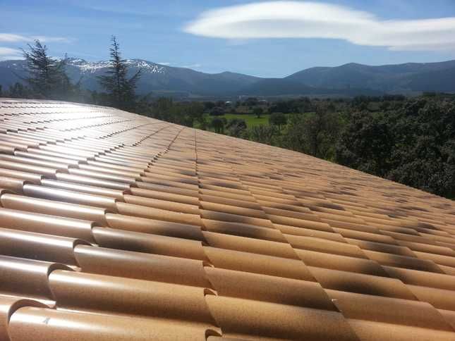 Painel Sandwich Imitação Telha Envelhecida Clara/Escura