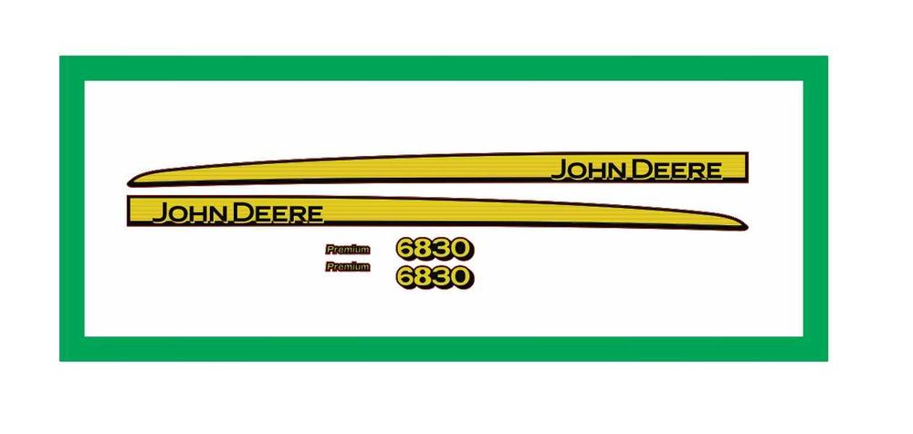 Naklejki na maskę Traktor Ciagnik John Deere 6830 Premium Nalepki
