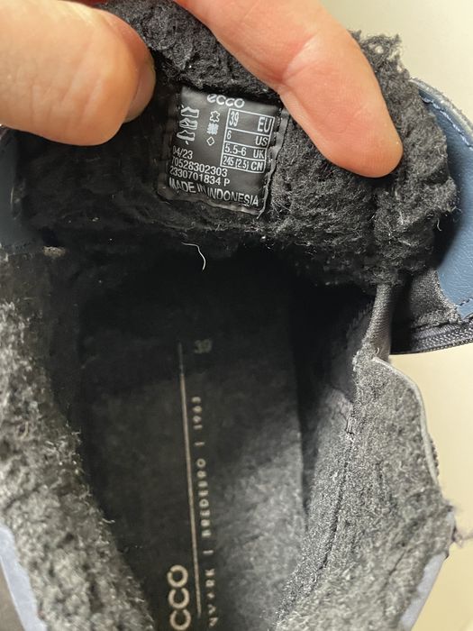 Ecco gore tex шкіряні черевики р. 39 оригінал
