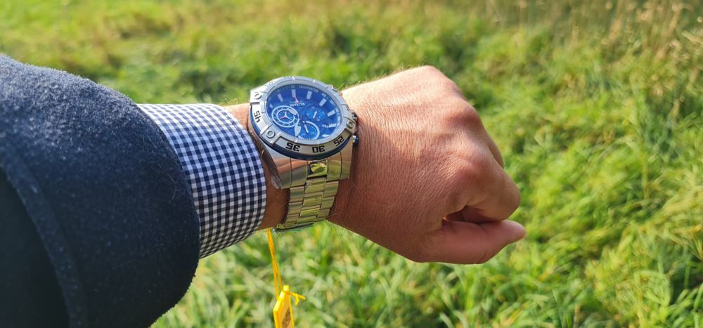 Z przeceną pod Zajączka 1050 pln-150 pln Invicta Aviator Srebrny/Grana