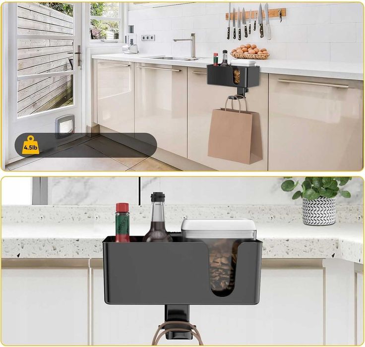 4 w 1 organizer, kosz na kubek stołowy - uchwyt na słuchawki na biurko