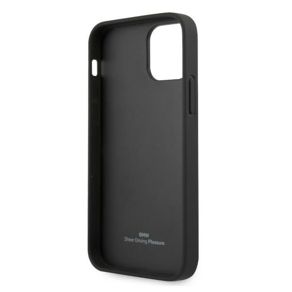 Etui BMW Leather Curve Perforate na iPhone 12 / iPhone 12 Pro - czerwone