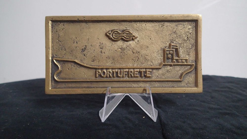Placa em Bronze da Portofrete