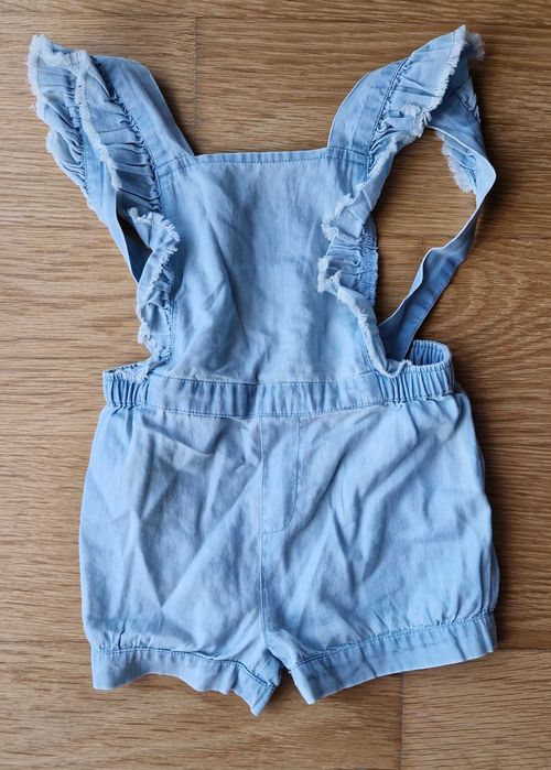 Girls' Denim Jumpsuit, Size 2 Years