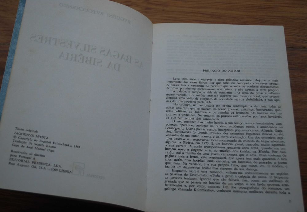 As Bagas Silvestres da Sibéria de Evguéni Evtouchenko