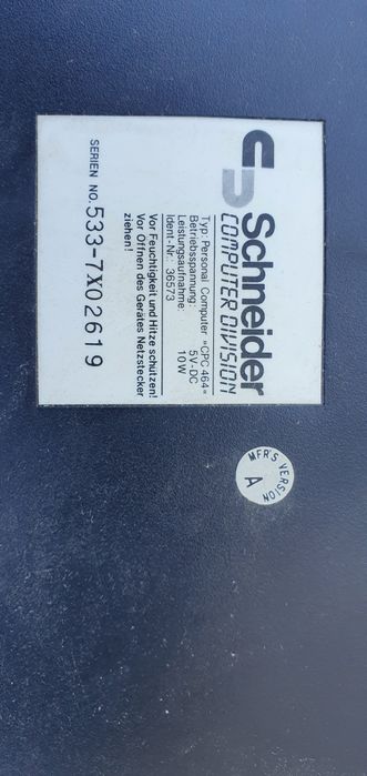 Komputer Amstrad SCHNEIDER 64k Colour Personal Computer CPC464