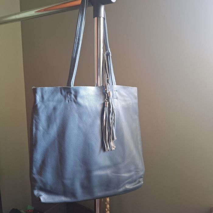 Шкіряна сумка-шопер