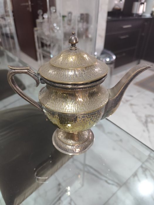 Serviço de chá e café completo estilo D.Joao V ,em cobre martelado