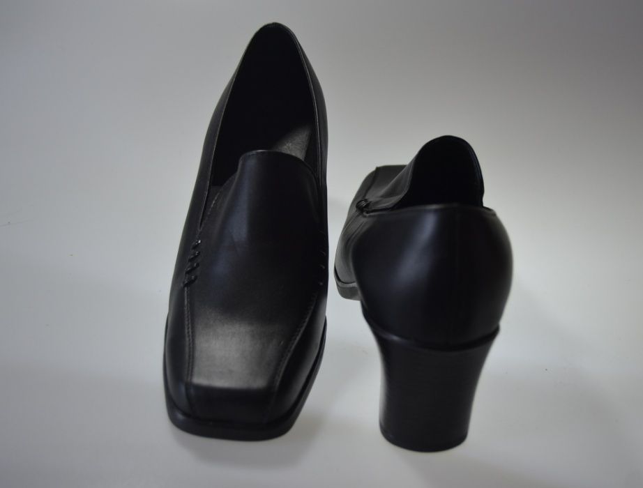 Buty czółenka damskie skórzane - r 39 outlet- wyprzedaż
