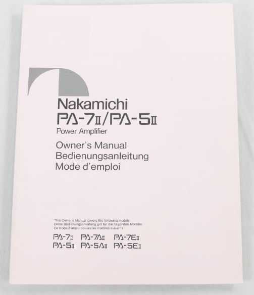 Nakamichi PA-5 MK2