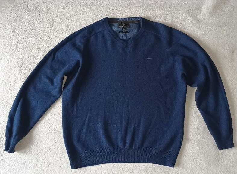 Мужской свитер Fynch-Hatton ,V-образный вырез,шерсть премиум-класса,XL