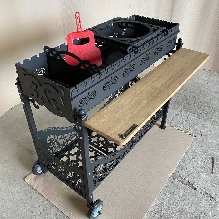 Мангал разборной Армада-2, толщина 4мм, подставка под казан в подарок