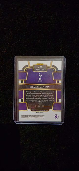 Son 2023-24 Panini Select Premier League Orange Ice /145 Terrace