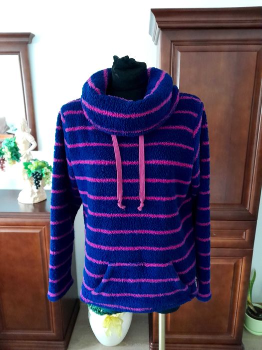 40/42 George Polar damski sweter zimowy ciepły bluza polarowa kangurek