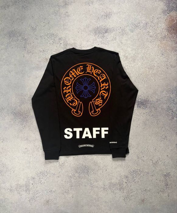 Лонгслів Chrome Hearts Horseshoe STAFF Long Sleeve хром хартс S M l