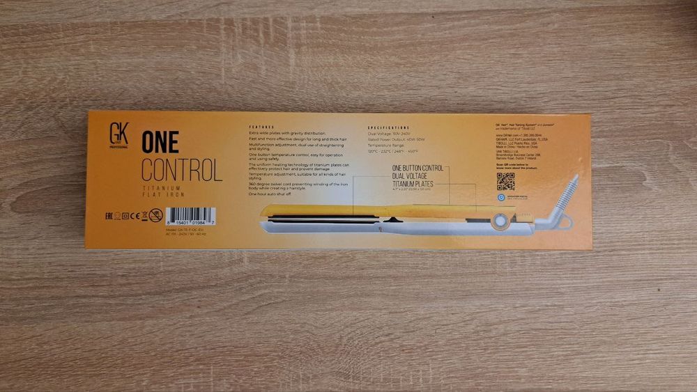 Випрямляч для волосся GKHair (Global Keratin)ONE CONTROL