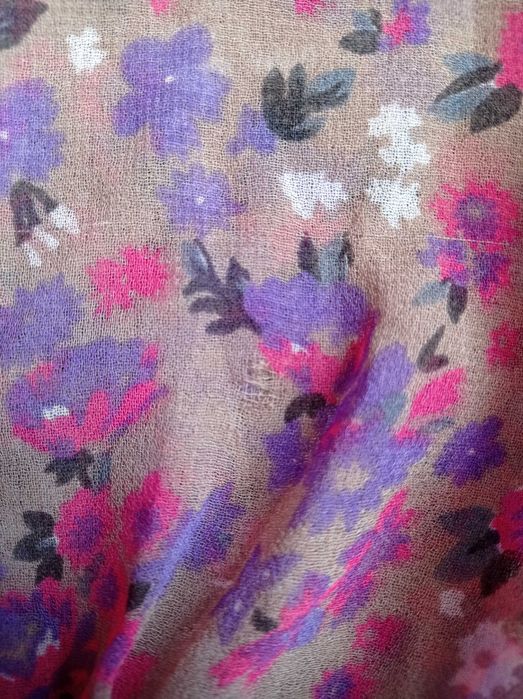 Bluzka, tunika, lekka, zwiewna, w kwiaty