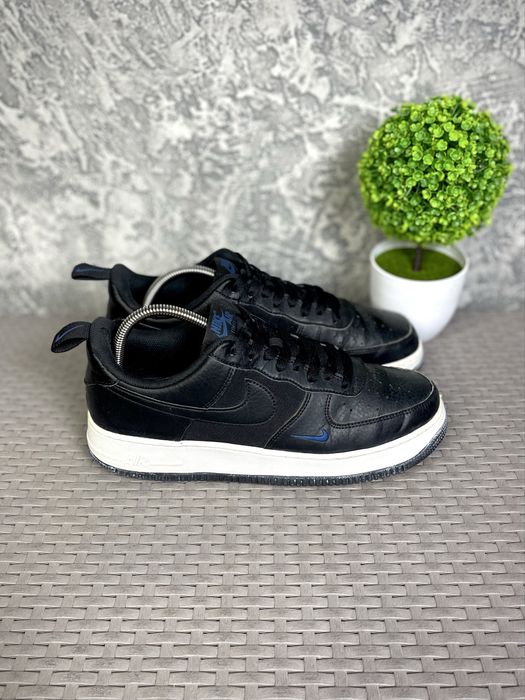 Nike Air Force 1 кроссовки 44 размер кожаные спортивные черные
