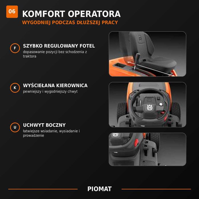 Husqvarna TC 220T 2 cylindry 108 cm tempomat 2 lata gwarancji