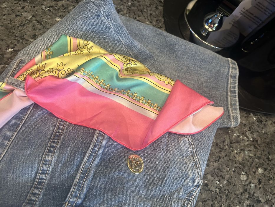 Spodnie jeans Roberta Biagi z mega apaszką r.44/L