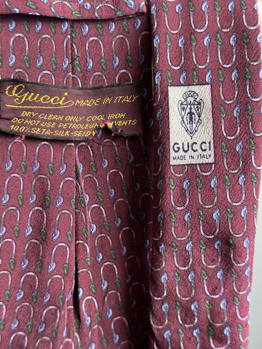 Вінтажна шовкова краватка Gucci