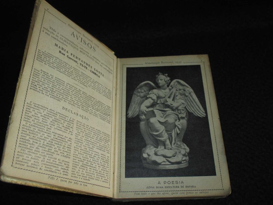 Livro Almanaque Bertrand 1939 Maria Fernandes Costa