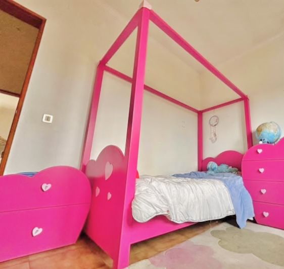 Cama de menina, estilo princesa