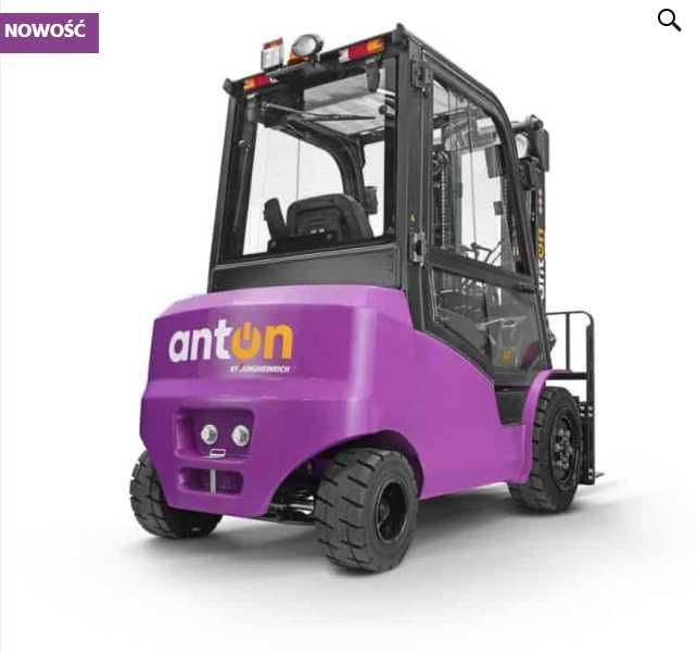 AntOn Jungheinrich CBH 2.5 Elektryczny Wózek Widłowy 2500 kg 4800 mm Li-Ion Kabina Nowy