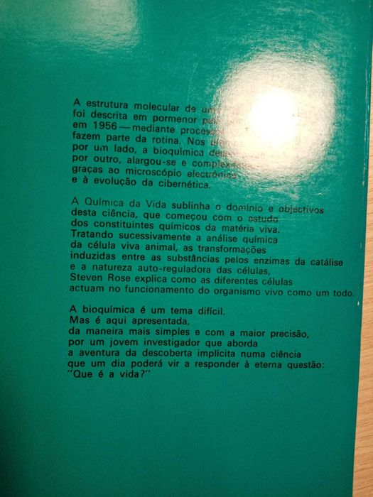 A química da vida, Steven Rose