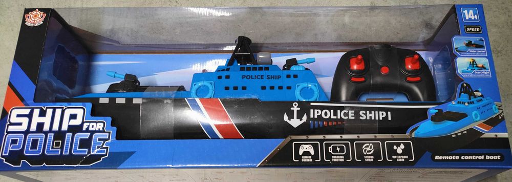 Łódź Łódka Motorówka zdalnie sterowana Dickie RC - POLICJA