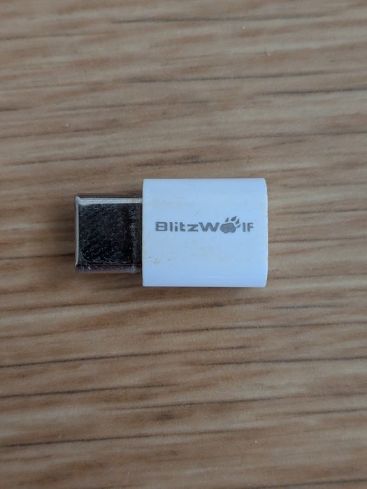 Blitzwolf adapter micro USB do USB-C