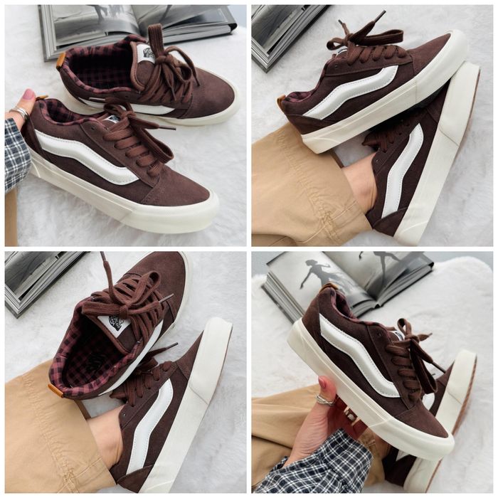 р36-45 Кеди Vans KNU skool black white pink grey beige blue