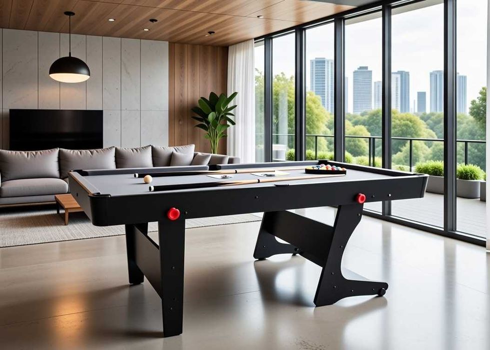 UP! 6ft - bilard 3w1 - składany stół bilardowy pionizowany 6ft tenis