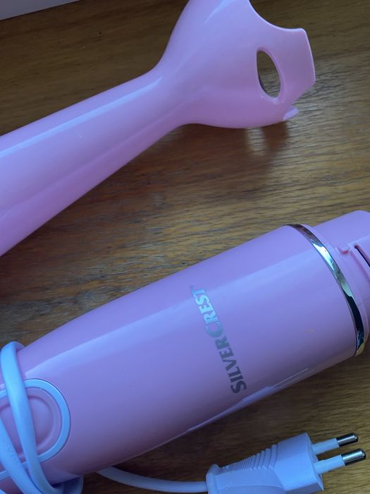 Blender reczny rozowy