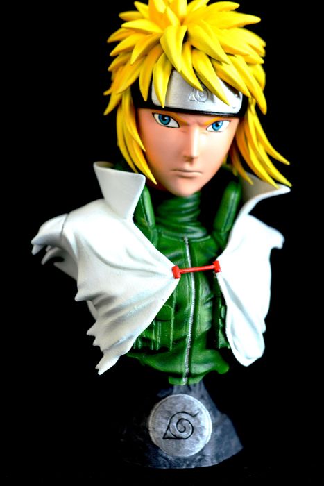Minato Namikaze – Busto Impresso em 3D e Pintado à Mão | Naruto | NexoStudios