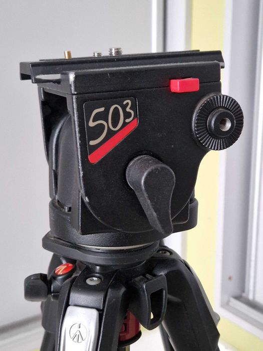 Statyw Manfrotto MT190XPRO3, głowica olejowa Manfrotto 3460, Manfrotto 503