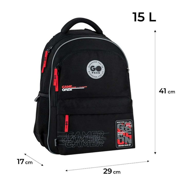 Рюкзак шкільний GoPack зріст 130-145 см , пляшечка Кайт KITE