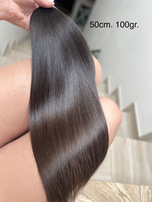 Włosy dziewicze 50cm. 100gr