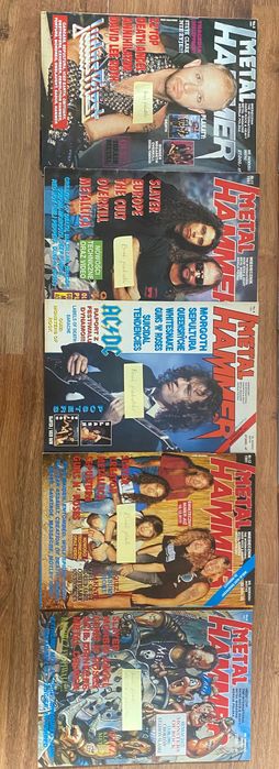 Metal Hammer 1991, nr 3,6,8,11 ,12